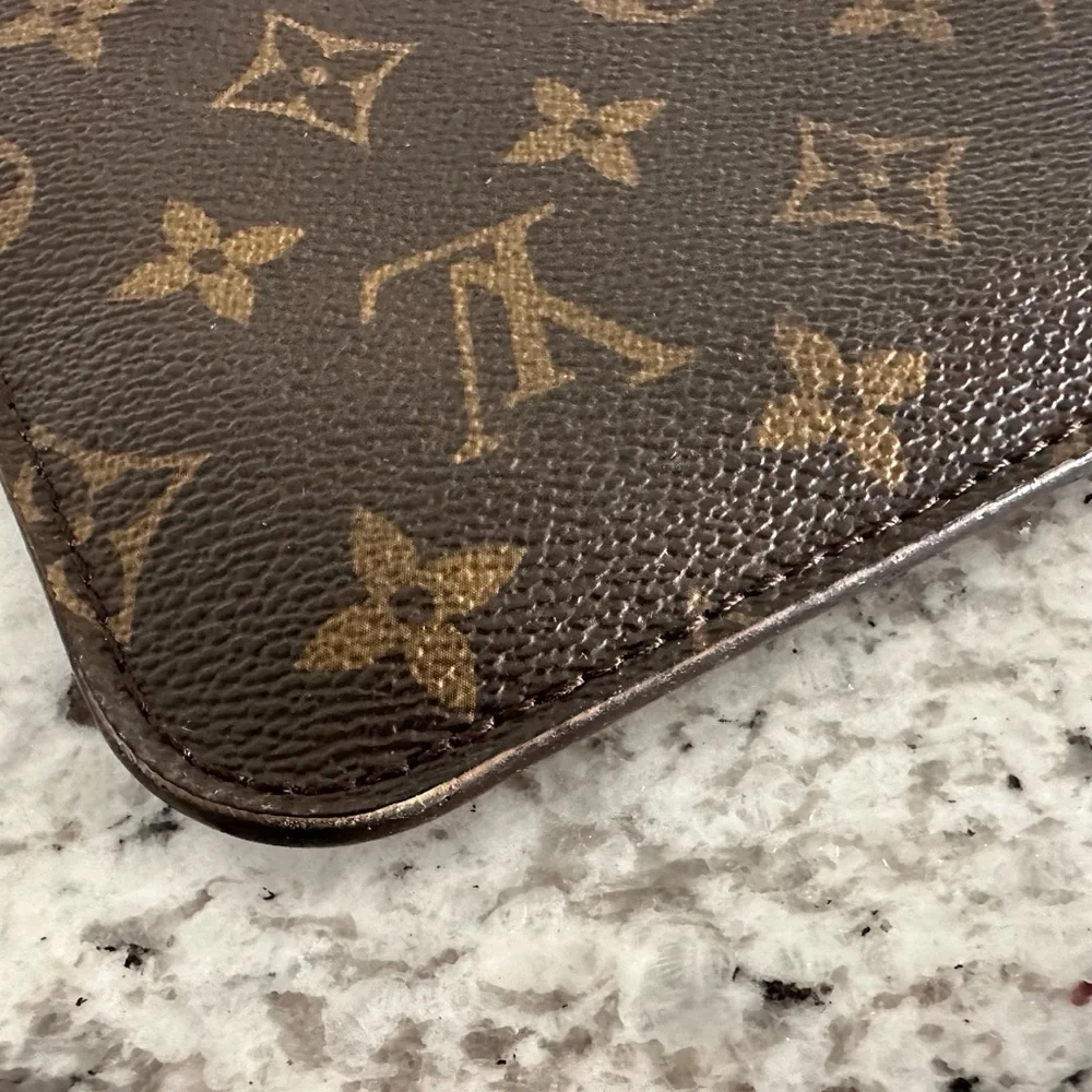 Authentic Louis Vuitton Monogram Oversized‎ Zip Pouch Bag